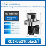 XB2 Series 22mm Push Button Switch, Self‑Reset Momentary / Knob Selector / Emergency Stop, BA31 (Green 1NO) / BA42 (Red 1NC) / BD21 (2‑Position Knob) / BS542 (Mushroom Head E‑Stop), IP65 Industrial Control Switch