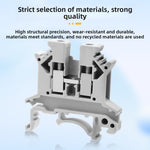 TBR Series Combined Terminal Blocks, 10A/20A/30A/45A/60A, Non‑Sliding Continuous Pin, DIN‑Rail Mount Screw Terminal Block, Industrial Power Distribution & Control Panel Wiring Connector