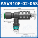 SMC Type ASV310F01-06S One Touch Push-In Speed Control Valve with Muffler, Pneumatic Exhaust Throttle Valve | Jinye
