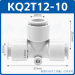 SMC Type KQ2T04-00 / KQ2T06-00 / KQ2T08-00 Equal Diameter T‑Type Pneumatic Fitting | One‑Touch Union Tee