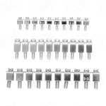 UK2.5B Terminal Block Connecting Strip FBI‑10‑6, Short Bridge for UK5N DIN Rail Terminals, 10‑Position Fixed Screw Bridge Jumper, 10 Pieces Per Pack