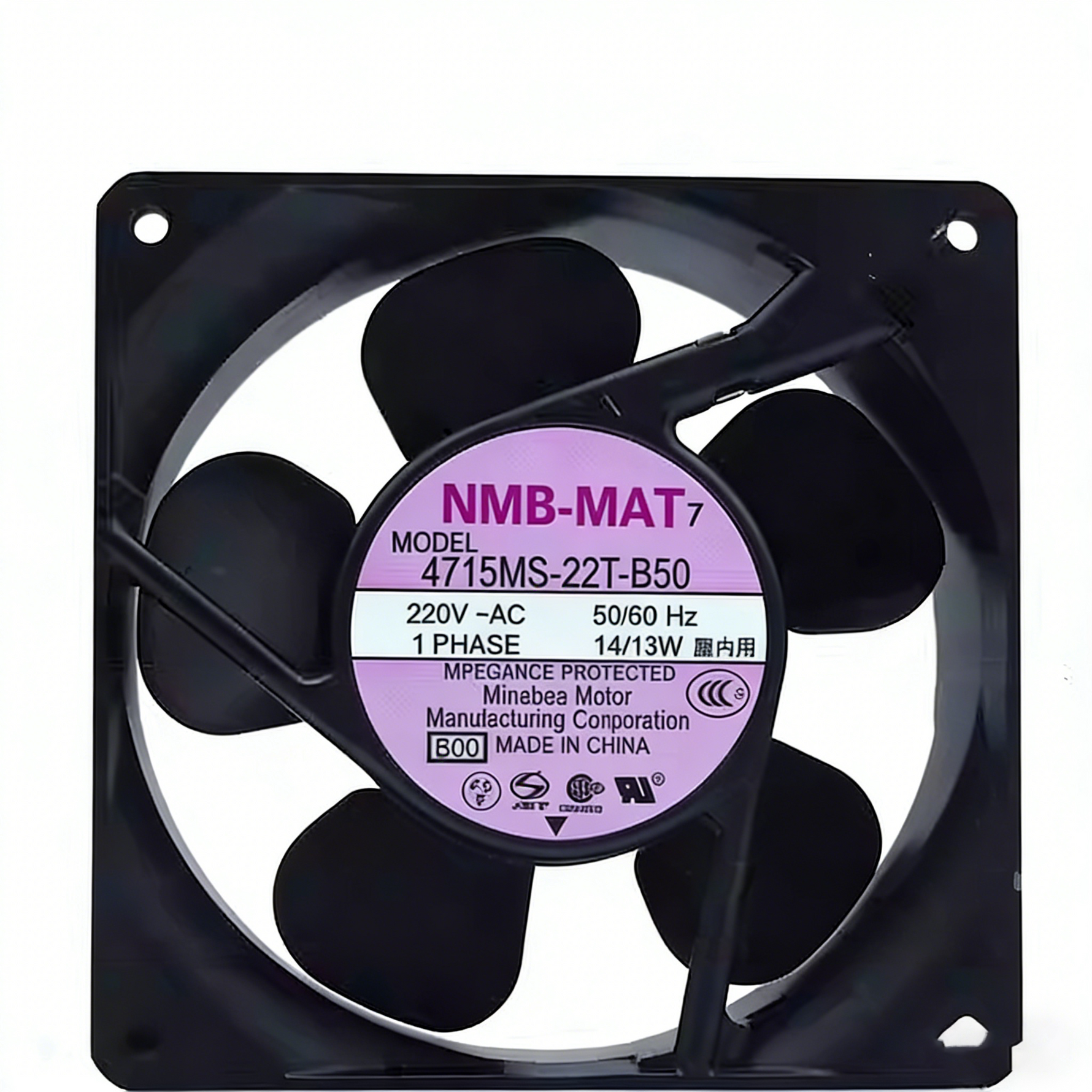 4715MS-22W-B50 -BA2 E00 220V 14/13W original, aluminum frame fan imported from Japan