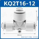 SMC Type KQ2T04-00 / KQ2T06-00 / KQ2T08-00 Equal Diameter T‑Type Pneumatic Fitting | One‑Touch Union Tee