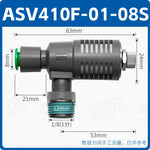 SMC Type ASV310F01-06S One Touch Push-In Speed Control Valve with Muffler, Pneumatic Exhaust Throttle Valve | Jinye