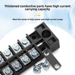 TB Series Fixed High Current Terminal Block, 15A 25A 45A Screw Wiring Terminal Strip, Fixed Base Power Distribution Terminal Board for Cabinet Power Wiring & Industrial Control