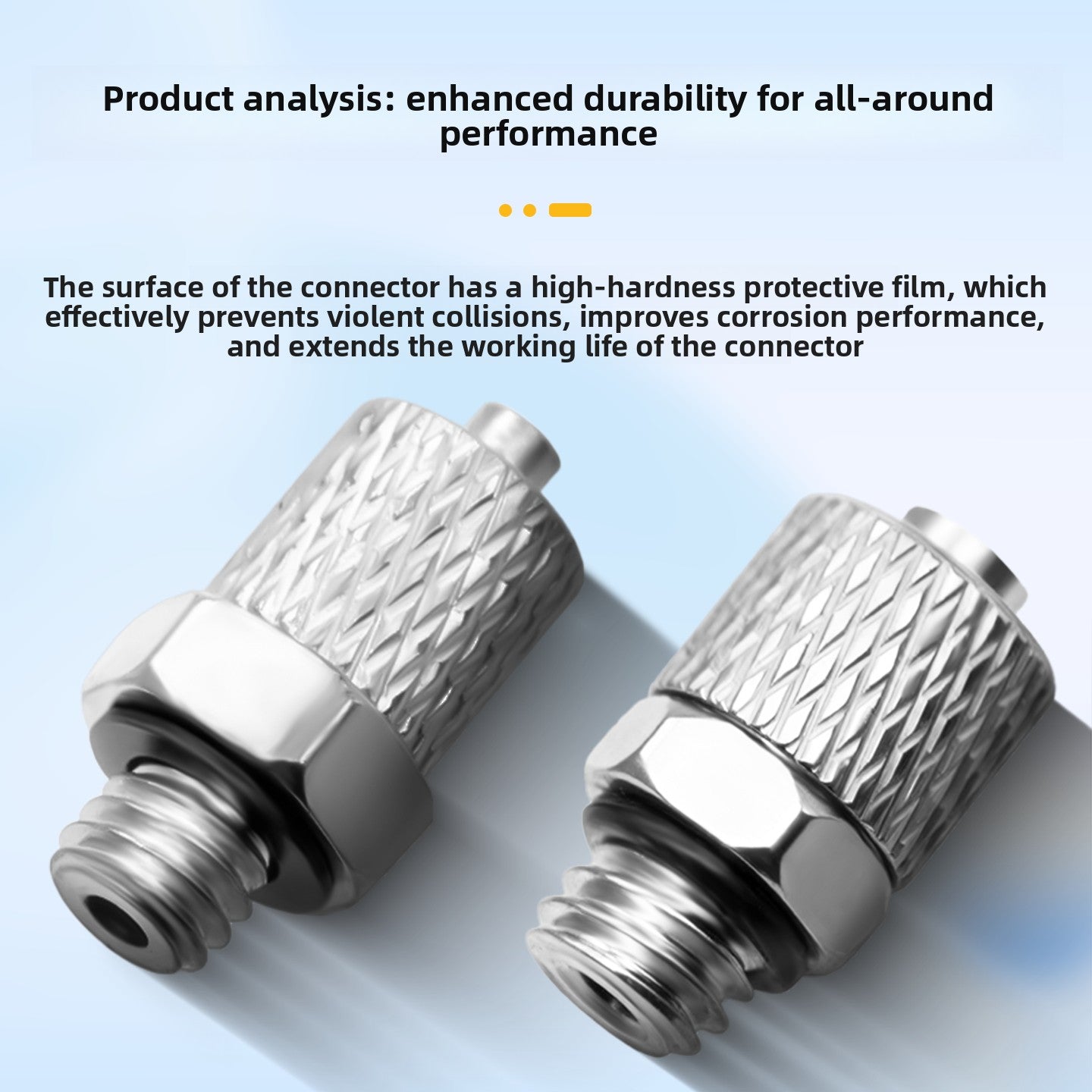 SMC Type M‑Series Miniature Quick‑Screw Straight‑Through Connector, M‑3H4 (M3×0.5‑4mm) / M‑4H4 (M4×0.7‑4mm) / M‑5H4 (M5×0.8‑4mm), Pagoda Barb Mini Pneumatic Air Tube Fitting, Nickel‑Plated Brass Male Thread Connector for Compact Automation