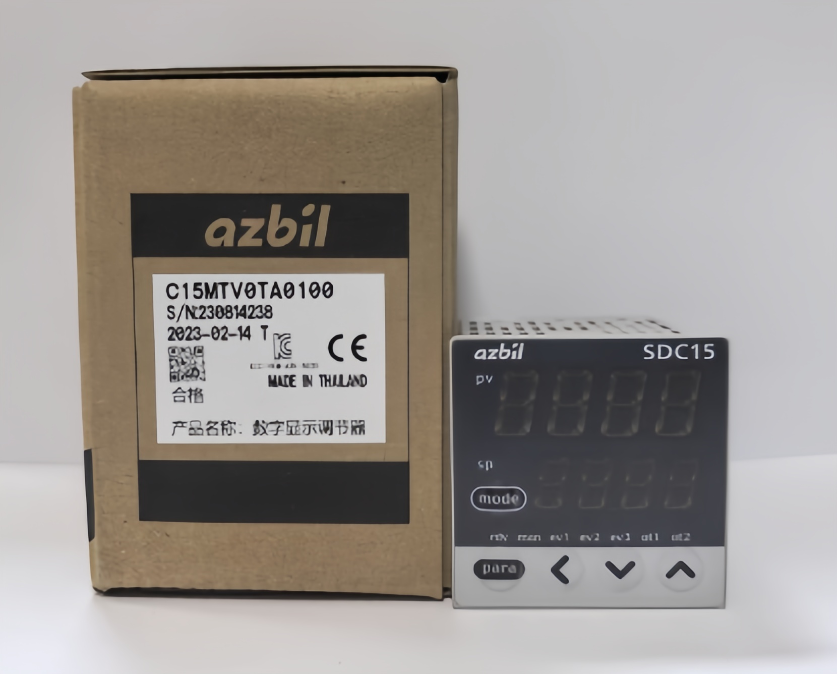 Genuine Azbil SDC15 Thermostat C15TV0TA0200 / C15MTV0TA0100 / C15TV0TA0300, 48×48mm, Spot Stock