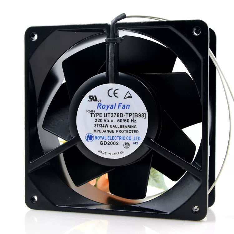 Royal Fan UT276D-TP B98 220V 37 34W 14050 High Temperature Resistant All Metal Fan for Industrial Cabinet
