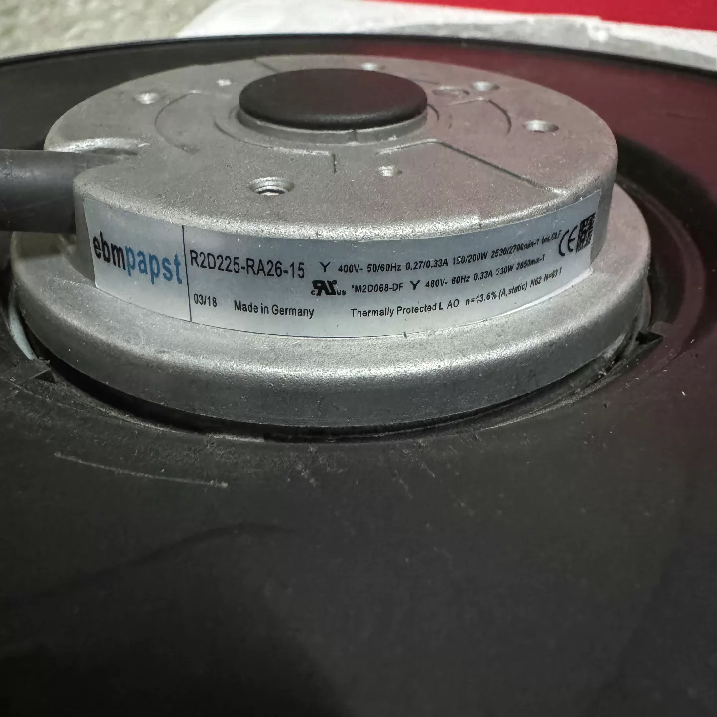 New R2E225-BD92-09 R2E225-BD92-00-G05 BD92-09/G02 R2E225-AK01-05 230V Industrial Centrifugal Fan Fast Shipping