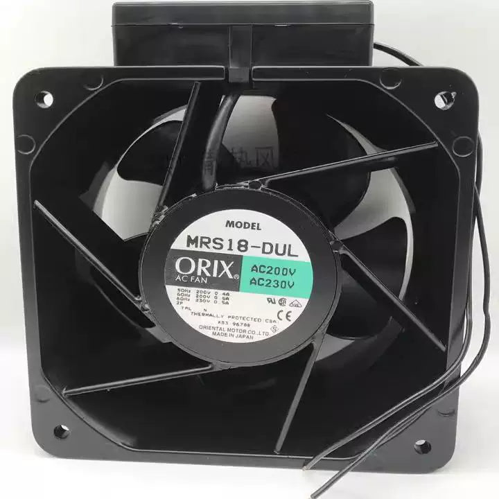 ORIX Original MRS18-DUL MRS18-BUL Industrial VFD Inverter Cooling Fan 180x180x90mm