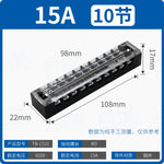 TB Series Fixed High Current Terminal Block, 15A 25A 45A Screw Wiring Terminal Strip, Fixed Base Power Distribution Terminal Board for Cabinet Power Wiring & Industrial Control