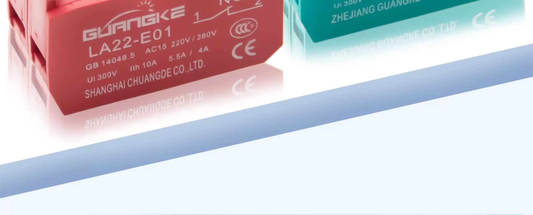LA22E Series Push Button Switch Base, 10A Rated Current, Modular Normally Open (NO) / Normally Closed (NC) Contact Modules, Free Combination, Silver Alloy Contacts, Industrial Control Panel Mount Switch Base