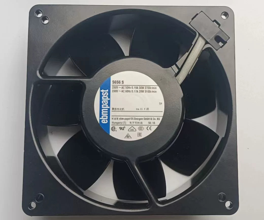 Original Germany 5656S 230V All Metal High Temperature Iron Blade Cooling Fan 13538