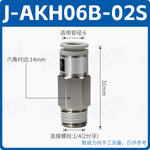 SMC Style AKH08A‑02S / AKH08‑00 Straight Push‑In Pneumatic Check Valve, One‑Touch Non‑Return Valve