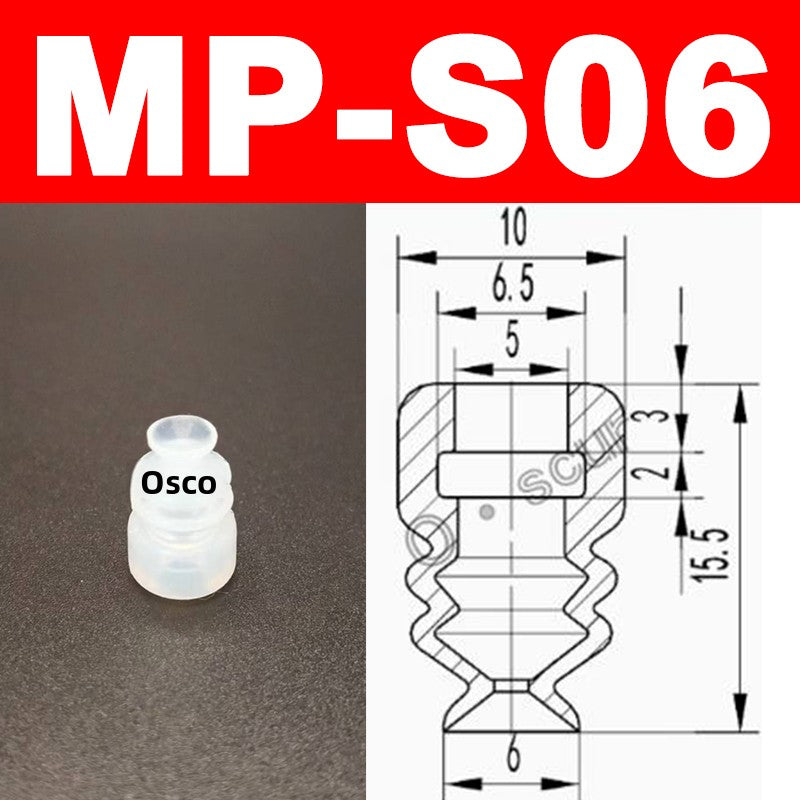 New Robot Vacuum Suction Cup Base Holder, Side Tail Air Intake Installation Design, 7MM Diameter Suction Cup, Small Head Suction Rod Pneumatic Robot Arm Accessories