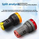 Digital indicator voltage LED mini signal light 22MM round 500V digital display, voltmeter indicator