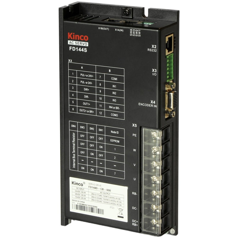 FD144S-CB-000 1.5KW low voltage servo AGV trolley RS232 + CAN + direct drive brake
