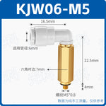 SMC Type KJL23-M3 / KJW04-M5 / KJL04-00 Miniature Right Angle Pneumatic Fitting | One‑Touch Elbow Connector | Gold Industry Mini Connector