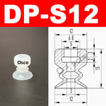 New Robot Vacuum Suction Cup Base Holder, Side Tail Air Intake Installation Design, 7MM Diameter Suction Cup, Small Head Suction Rod Pneumatic Robot Arm Accessories