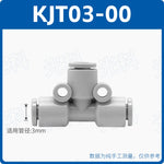 SMC Type Mini Tee Push‑In Pneumatic Fitting | KJT03‑00 KJT23‑M5 Thread‑to‑Quick Connector | Jinye Pneumatic