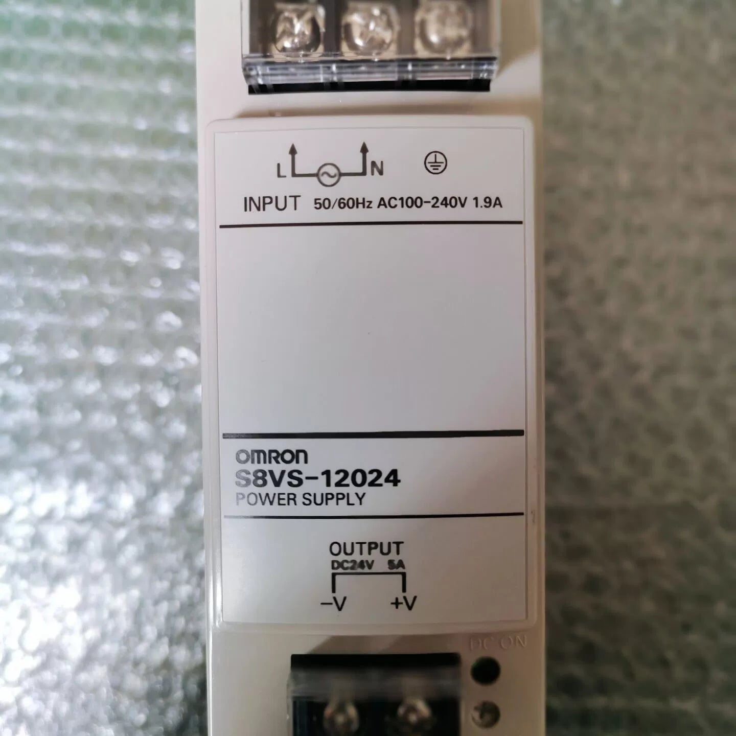 Genuine Omron S8VS-01524/03024/06024/09024/12024/18024/24024/48024 Switching Power Supply, 24VDC, 0.6A–20A, 100–240VAC, DIN Rail, UL Class 2, In Stock