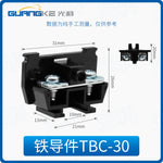 TBC‑10 / TBC‑20 / TBC‑30 Combined DIN Rail Mounted Terminal Blocks, 10A/20A/30A, 600V, Double Screw Clamp, PC Flame‑Retardant, Industrial Control Panel Wiring Connector, Modular Free Combination