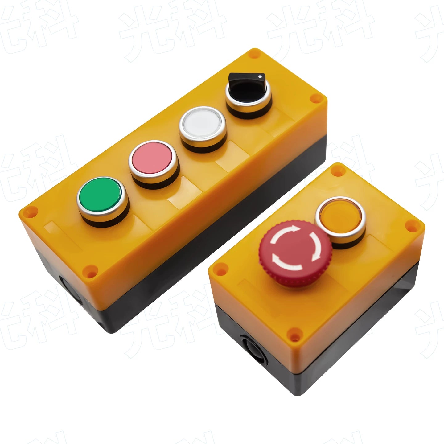 1/2/3/4/5 Hole 22mm Waterproof Push Button Control Box, Plastic IP65 Empty Button Enclosure, Industrial Emergency Stop Control Junction Box for 22mm Push Buttons & E-Stop Switches