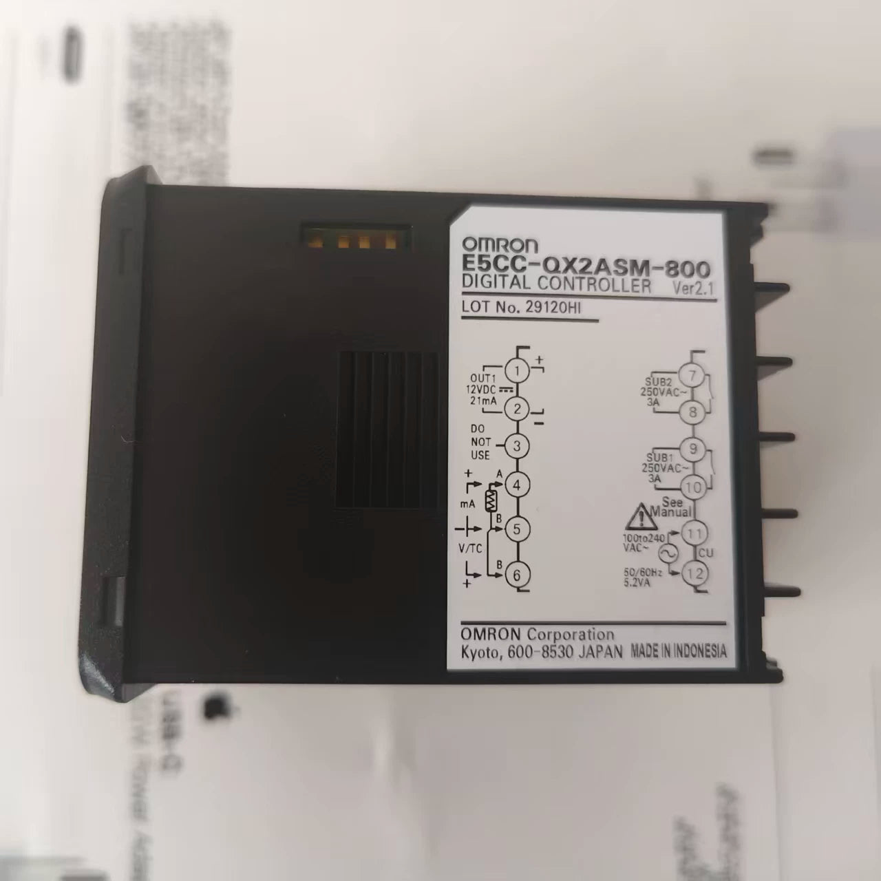 100% Original Omron E5CC Temperature Controller (QX2ASM / RX2ASM), 48×48mm, 2-PID Auto-Tuning, SSR/Relay Output, AC100–240V, Fast Shipping