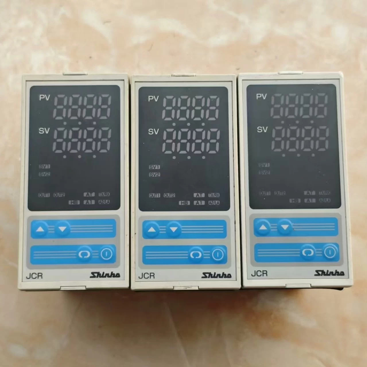 Original Shinko (Kamikato) JCS-33A-R/M/A/M/S/M & JCR-33A-S/M A2 Digital Temperature Controller, 48×48/48×96mm, PID Auto-Tuning, Relay/SSR/Current Output, Dual Alarm (A1+A2), 100–240VAC, IP66 Front