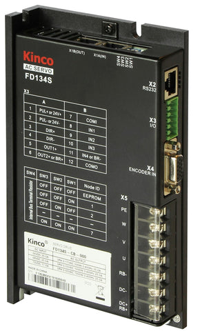Buke FD134S-CA-000, FD134S-CB-000 low voltage servo driver RS232 + CAN communication