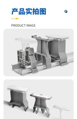 UK‑B1 / UK‑B2 DIN Rail Terminal Block Mark Holders, Transparent Label Carriers for UK Series Terminals, KLM‑A Compatible Snap‑On Marker Strips for Industrial Control Panels & Wiring Identification