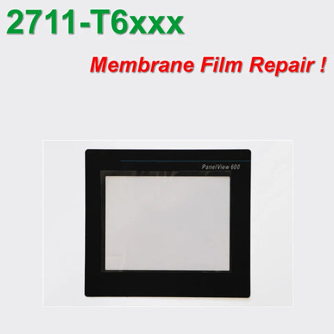 2711-T6C PanelView 600 touch screen replacement cover 2711-T6C Overlay for HMI Panel Repair,in stock