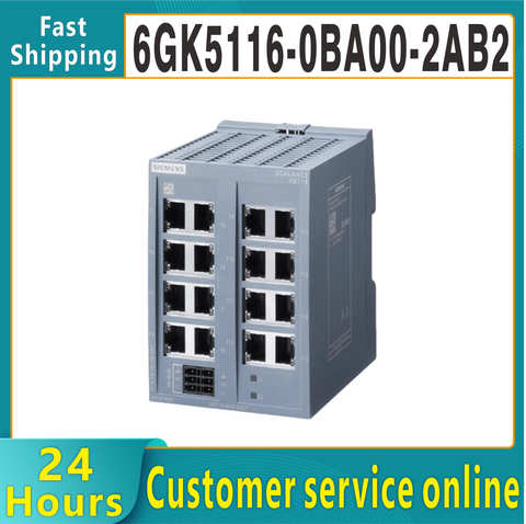 electrical switch module 6GK5116-0BA00-2AB2 unmanaged IE switch with 16 ports XB116 Original