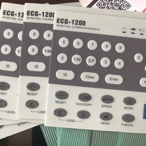 ECG-1200 Membrane Keypad switch for Panel Repair,Available&Stock Inventory