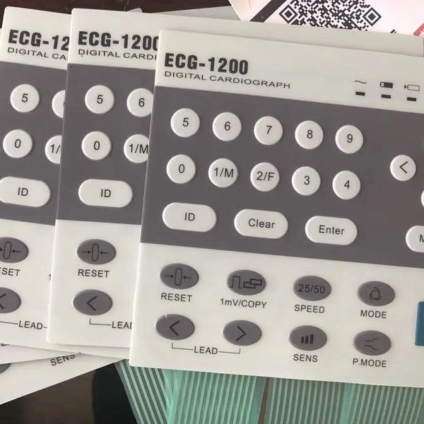ECG-1200 Membrane Keypad switch for Panel Repair,Available&Stock Inventory