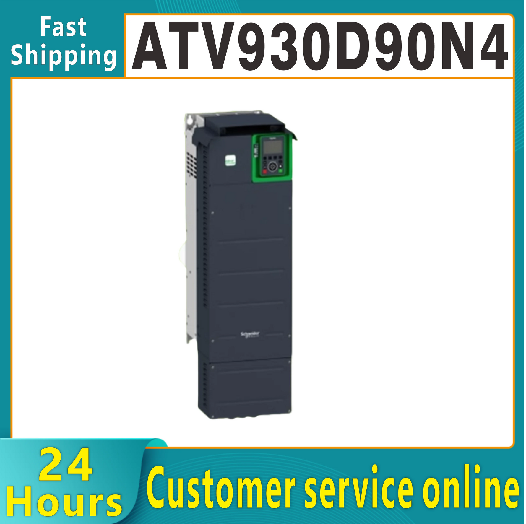 Original ATV930D90N4 frequency converter ATV930 90kW 380 480V with braking device VW3A3420