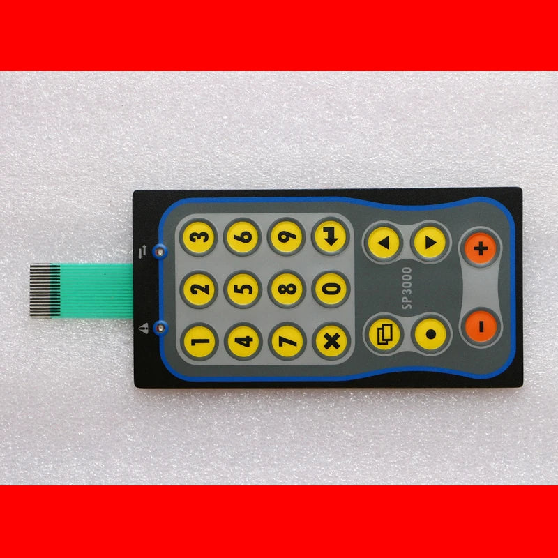 3Pcs Membrane Switch Keypad & Plastic Protective Film PV037-LSK2S-F0 A41391-106-51 A41391-101-51 SP3000 HMI Panel Replacement