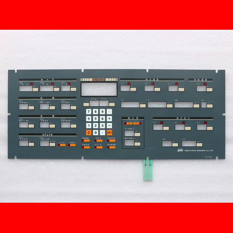 Membrane Switch Keypad NC-8000F T-710 CNC Control Panel Keyboard Replacement