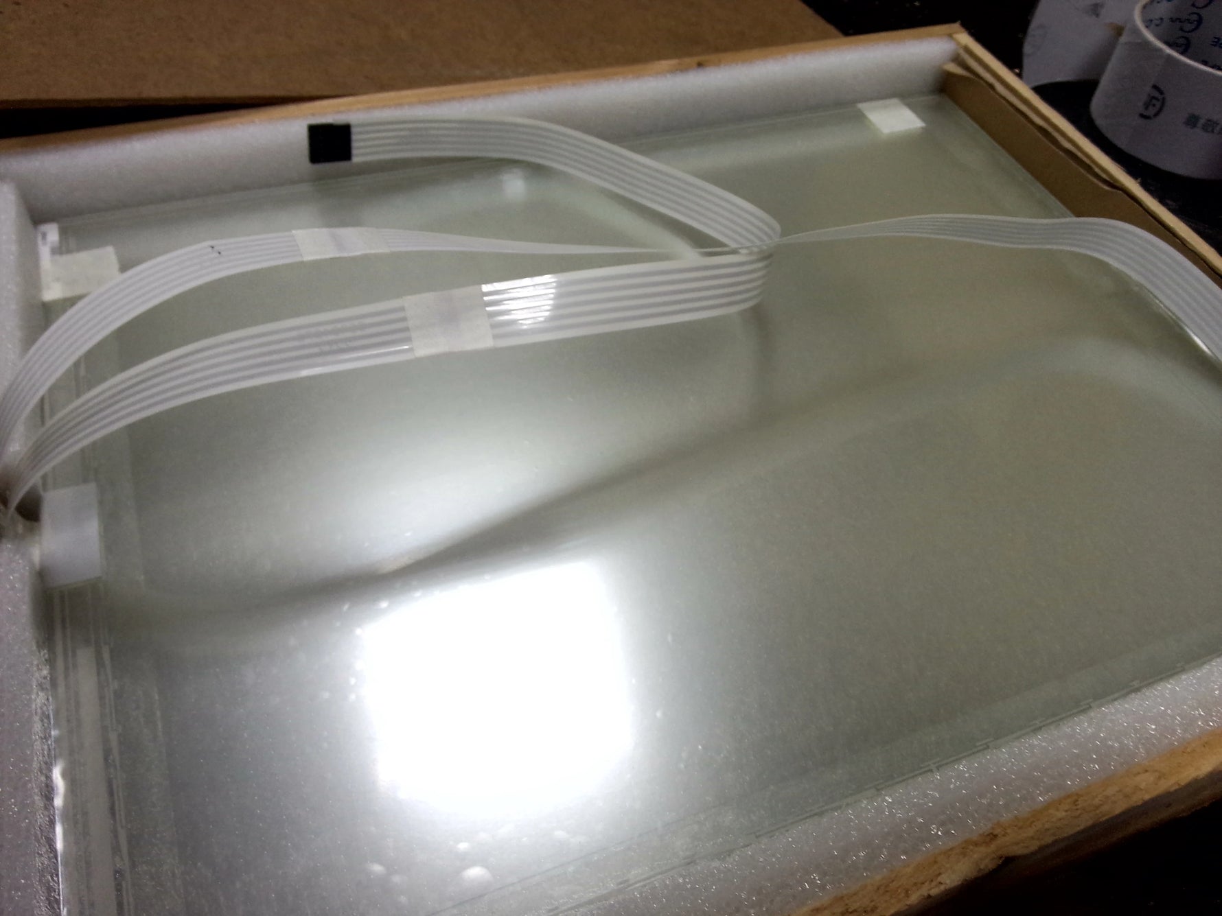 FLT15.1-001-0H1 002741HL-9121 635661-000 15.1 Inch Touch Glass for Machine Operator Panel repair~do it yourself, Have in stock