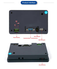 Huaqingjun 4.3" TFT LCD Touch Screen RS485/232/422 Communication DC10-30V HMI for PLC