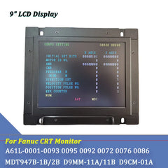 Industrial 9" LCD  Monitor A61L-0001-0093 A61L-0001-0095 Replace For FANUC CRT Display A61L D9MM-11A/11B KF-M7099H