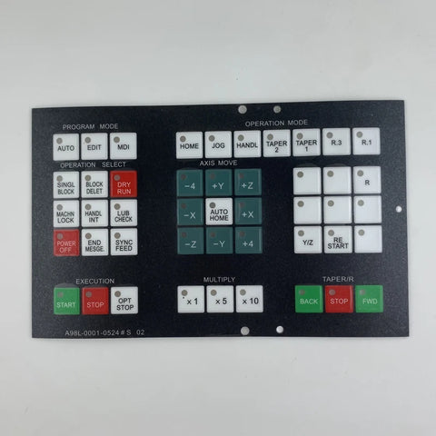 New A98L-0001-0524 #T #J #S 02 Membrane Film For  CNC Panel Repair,Available&Stock Inventory