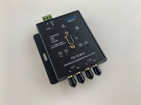 FS-OLM-S PROFIBUS/MPI/PPI Single Mode Fiber Optic Link Module For Machine Communication