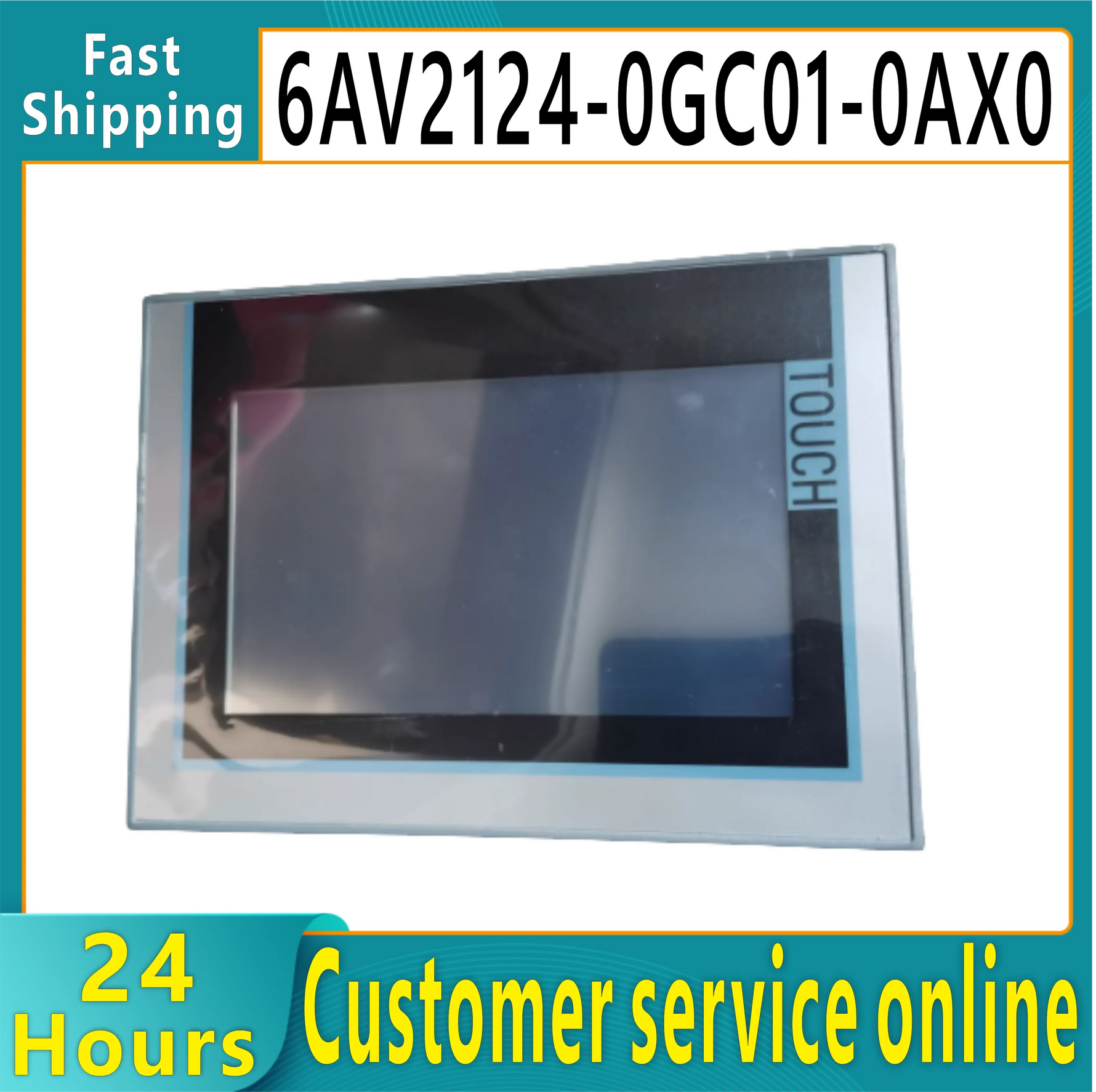 Brand new original PLC touch screen, 6AV2124-0GC01-0AX0 6AV2 124-0GC01-0AX0