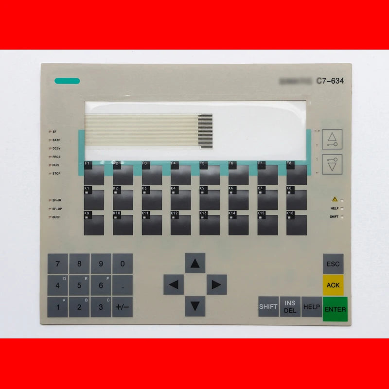 Membrane Switch Keypad C7-634 6ES7634-2BF02-0AE3 6ES7634-1DF02-0AE3 For Siemens Simatic C7-634 HMI Panel Keyboard Replacement