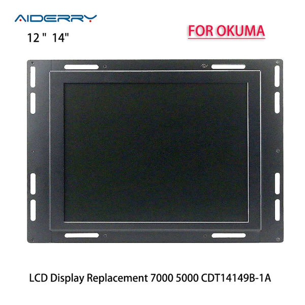New 10.4 " 12.1" Industrial LCD Display Replacement For CNC Monitor OKUMA 7000 5000 CDT14149B-1A With Cable Power Supply