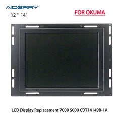 New 10.4 " 12.1" Industrial LCD Display Replacement For CNC Monitor OKUMA 7000 5000 CDT14149B-1A With Cable Power Supply