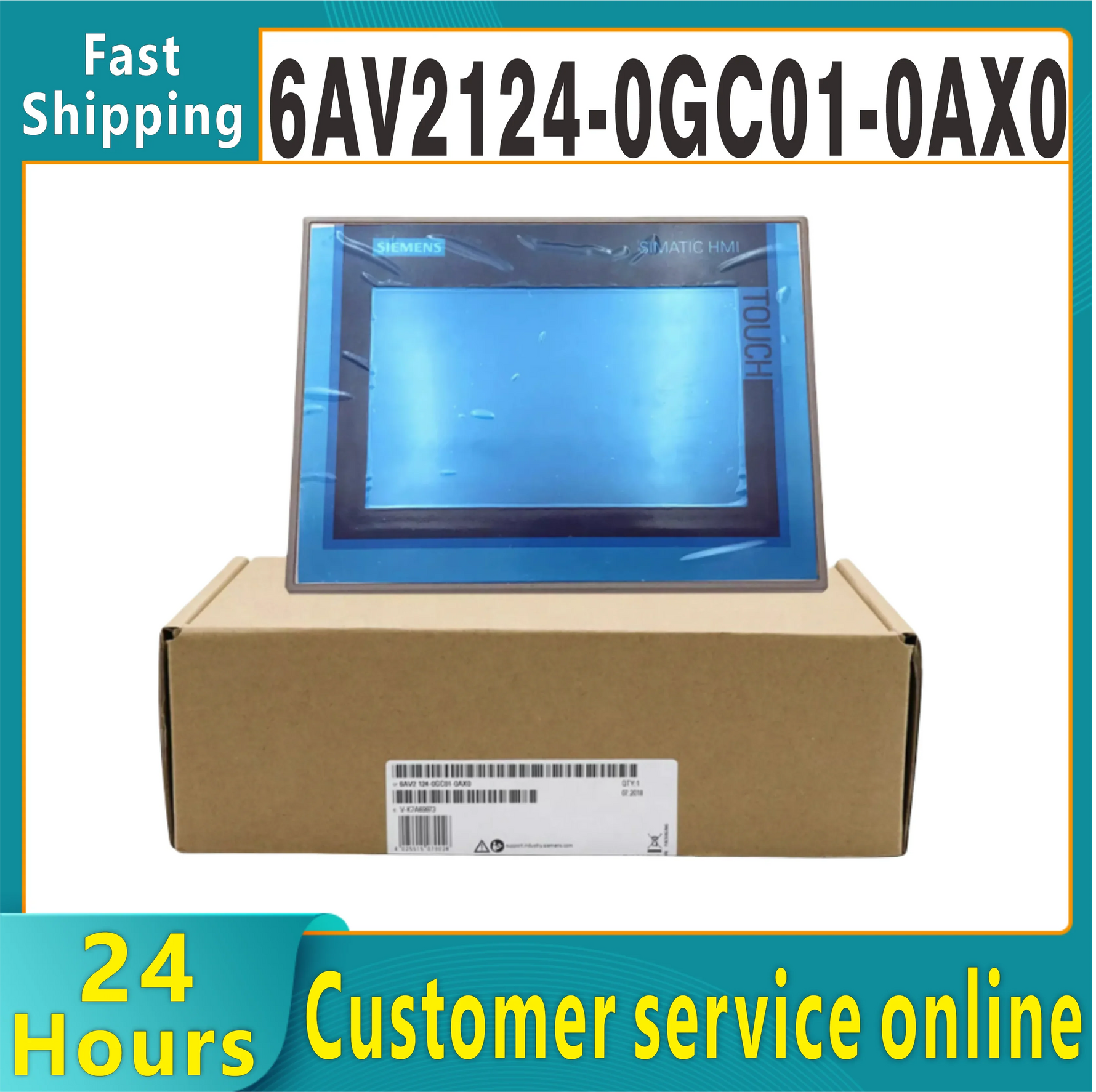 Original HMI TP700 Comfort, 7-inch Smart Panel 6AV2124-0GC01-0AX0 6AV2123-2GB03-0AX0