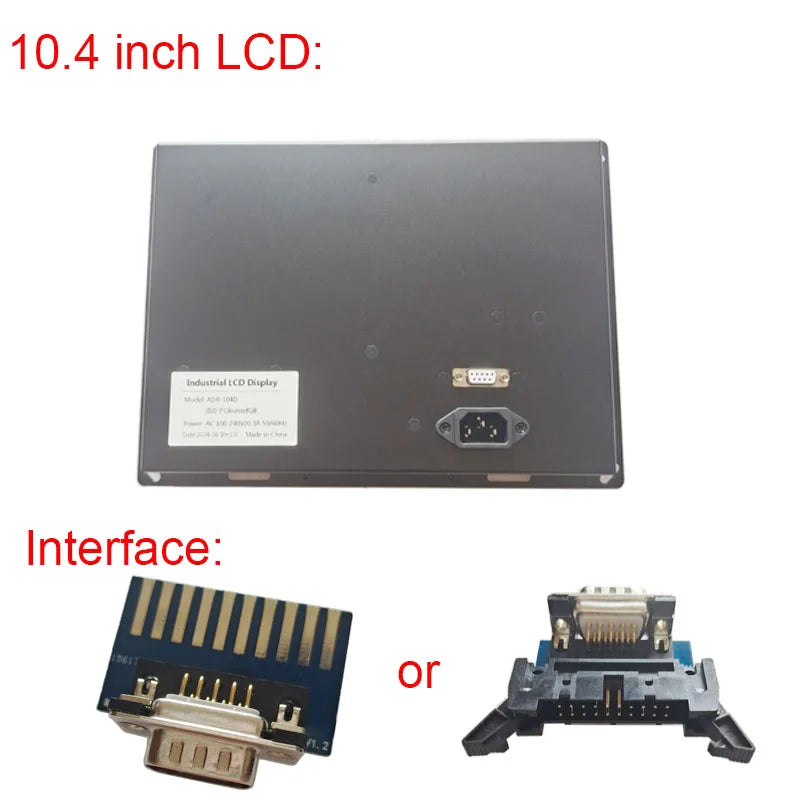 12.1 inch " Industrial LCD Display Replacement For CNC Monitor OKUMA 7000 5000  CRT With Cable Power Supply