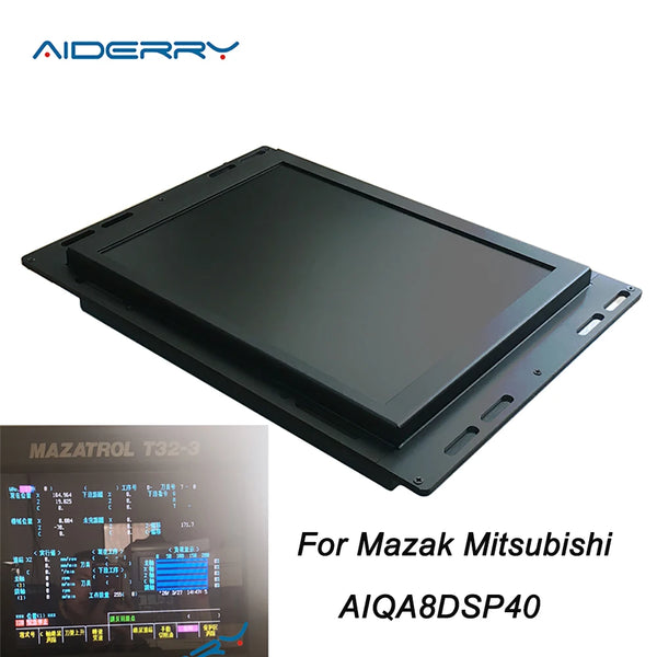 AIQA8DSP40 Compatible 14 Inch LCD Monitor Plug And Play For Mazak Mitsubishi CNC System CRT Display High Quality